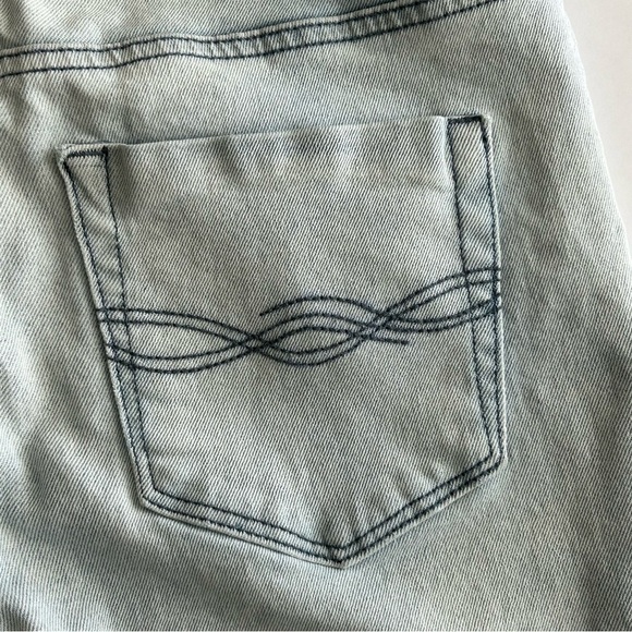 Ban Jara Jeans Womens 9/28 Flare Mid Rise Light Wash Distressed - Picture 4 of 8